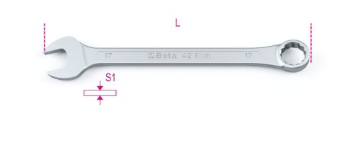 BETA 42SLIM/18 vékonyított végű csillag-villáskulcs
