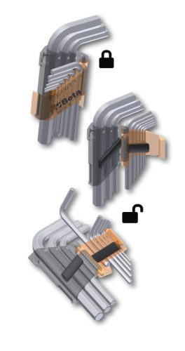 Beta 96/SCV 9 darabos hatszögű imbuszkulcs tartó