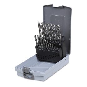   Beta 416/SP19 Csigafúrókészlet, HSS, különleges csiszolással dupla kúpos fejjel, 19 darabos