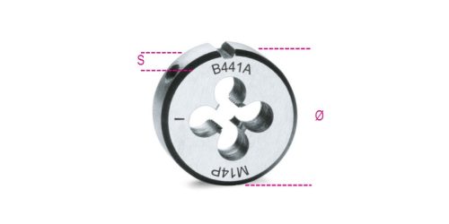 BETA 441A 10X0,75 Menetmetsző, metrikus finom menet, krómacélból