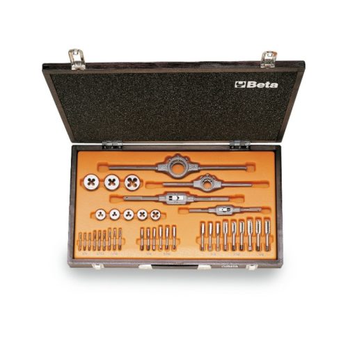 Beta 446ASW/C36 Krómacél menetfúró és menetmetsző készlet, Whitworth menet