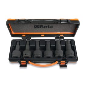   Beta 728ME/C6 6 db gépi dugókulcs hatlapfejű csavarokhoz fémdobozban merev hőformált tálcában