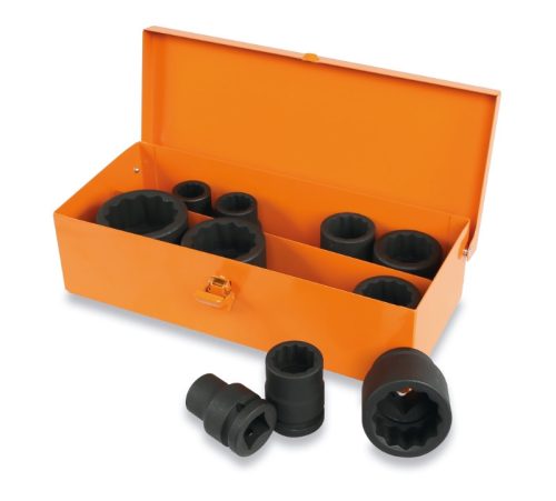 Beta 728B/C10 10 db tizenkétszögű gépi dugókulcs fémdobozban