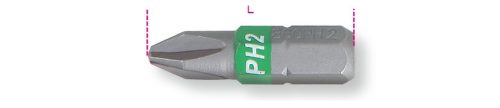 BETA 860PH 1 Színes csavarhúzóbetét Phillips®-csavarokhoz