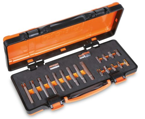 Beta 867/C20 18 RIBE® betétből álló készlet 10 mm hatlapfejű csatlakozóval és 2 tartozékkal lágy hőformázott tálcán és lemezdobozban