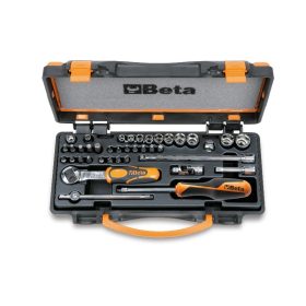   Beta 900/C11 11 hatlapú dugókulcs, 20 csavarhúzóbetét és 8 betéttartó