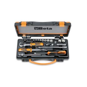   Beta 900MB/C19 11 tizenkétszögű dugókulcs és 8 tartozék, fémdobozban