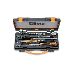   Beta 900MB/C28 11 tizenkétszögű dugókulcs, 11 csavarhúzó-dugókulcs és 6 tartozék fémdobozban 