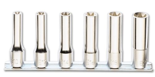 Beta 920FTX-LSB6 6 részes hosszú dugókulcs szerszám készlet Torx®-csavarokhoz (920FTX/L cikk) tartón