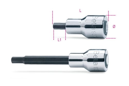 BETA 920PE 4 1/2"-os imbusz-Dugókulcs, krómozott, barnított hegy