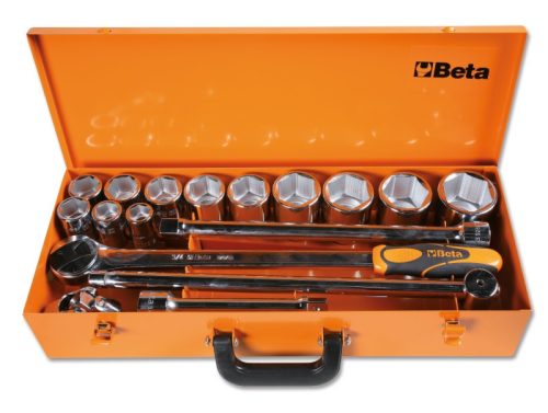 Beta 928AS/C12 12 hatlapú dugókulcs és 5 tartozék, fémdobozban