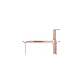 Beta BETA 951BA/4 T-SZÁRÚ IMBUSZKULCS, SZIKRAMENTES 4 MM