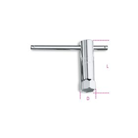 BETA 955 16 Gyertyakulcs, krómozott, hatlapú