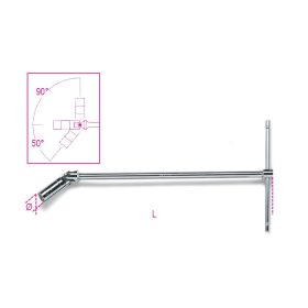 BETA 959 20,8 Csuklós T-gyertyakulcs, krómozott
