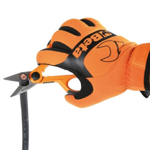 Beta BETA 1128FX Műszerész olló, egyenes rozsdamentes acél él, mikrofogazattal, kábelvágó és krimpelő kábelsarukhoz és csövekhez