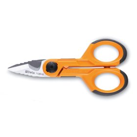   Beta BETA 1128FXS Műszerész olló lépcsős maróprofillal, egyenes rozsdamentes acél él, mikrofogazattal, kábelvágó és krimpelő kábelsarukhoz és csövekhez