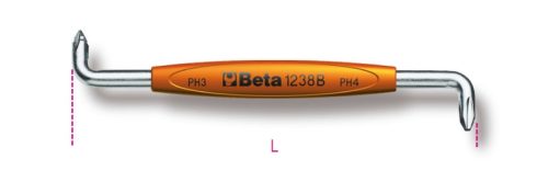 BETA 1238B 3-4 Sarokcsavarhúzó Phillips®-csavarokhoz