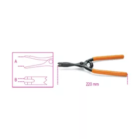   BETA 1471A Kézifékhuzal fogó, barnított, PVC-bevonatú szárral