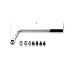   BETA 1477K/7 Sarokcsillagkulcs-készlet átváltós racsnival és betétekkel