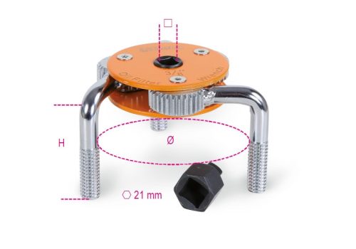 BETA 1493H 3-karú önbeálló olajszűrő leszedő, jobbos-balos