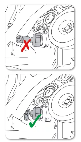 BETA 1493B/S5 5 darabos sokszögű olajszűrő leszedő kulcs készlet nehezen hozzáférhető helyekhez