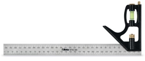 Beta 1674C 300 Asztalos derékszög acélból, vízmértékkel