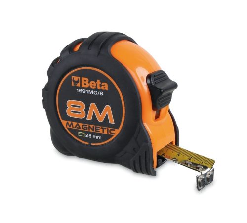 Beta 1691MG Mágneses mérőszalag ütésálló ABS ház, acélszalag, II. pontossági osztály