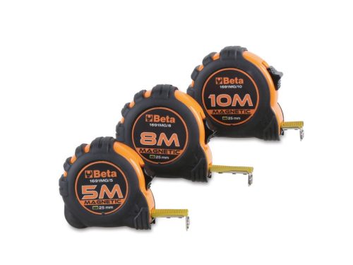 Beta 1691MG Mágneses mérőszalag ütésálló ABS ház, acélszalag, II. pontossági osztály