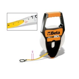   Beta 1694A/L50 Fogantyús mérőszalag, ütésálló ABS-ház, PVC borítású üvegszál szalag, Pontossági osztály: III