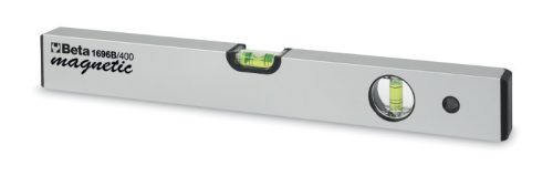 Beta 1696B 200 Mágneses vízmérték eloxált alumíniumból, 2 törésbiztos libella, pontosság: 1 mm/m