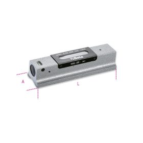   Beta 1699L Precíziós vízmérték, vasöntvény, köszörült prizmaalaplappal, 2 törésbiztos libella, fadobozban, pontosság: 0.05 mm/m