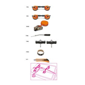 Beta 1766/8 8 darabos szélvédőkivágó készlet