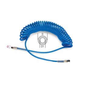   Beta 1915C/L 8X12 PUR-levegős spiráltömlő, 95 Shore, 15 méterre kihúzható