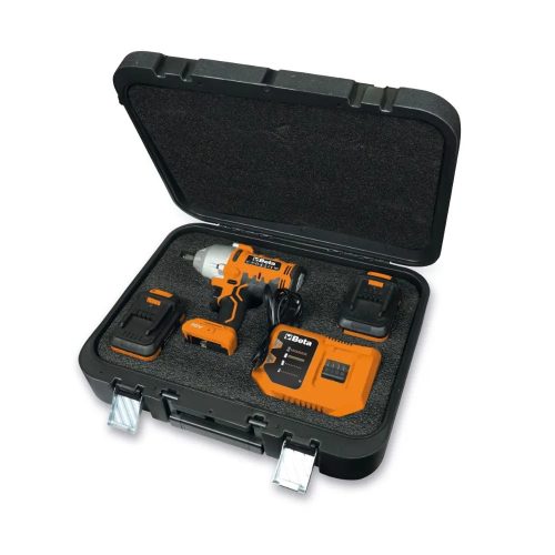 BETA 1984/K1200-6Ah+4Ah-20V ütvecsavarbehajtó készlet, 600 Nm+ 4 Ah akkumulátor