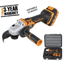   Beta 1986/K20V-125 Sarokcsiszoló készlet 20V, SZÉNKEFE NÉLKÜLI motor