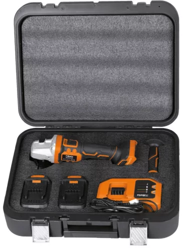 Beta 1986/K20V-125 Sarokcsiszoló készlet 20V, SZÉNKEFE NÉLKÜLI motor