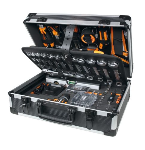 Beta BW 2056E 12V 147 darabos szerszámkészlet és 12V fúró
táskában, általános karbantartáshoz