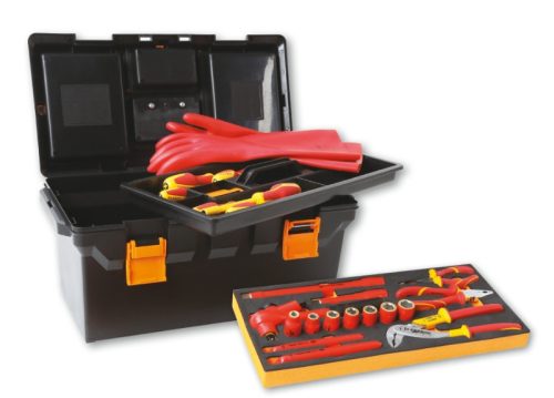 Beta 2115PL-MQ32 32 darabos szigetelt szerszámkészlet hibridautókhoz, puha hőformázott tálcás műanyag kosárban