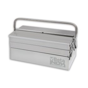   BETA C20TSS Ötrekeszes szerszámos láda AISI 304 rozsdamentes acélból üres