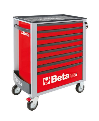 BETA 2400S-R8/E-L EASY 8 fiókos szerszámkocsi 398 darabos szerszámkészlettel