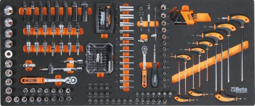 BETA BW 2400S-XLR9/E-XXL Worker 9 fiókos szerszámkocsi 716 darabos szerszámkészlettel