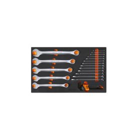   Beta M32 EVA habszivacs tálca csillag-villáskulcsokkal és hajlított imbuszkulcsokkal, colos