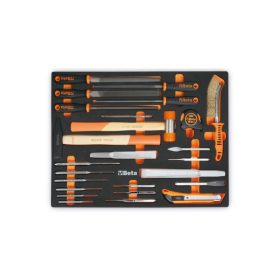   Beta MM230 EVA habszivacs tálca beütő szerszámokkal, reszelőkkel, vágószerszámokkal és mérőeszközzel