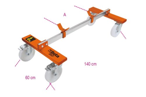 BETA 3007 Alváz alá illeszthető kocsi első/hátsó mechanika nélküli járművekhez