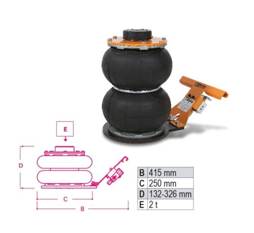 Beta 3061/2T 2 tonnás - 2 lépcsős pneumatikus emelő