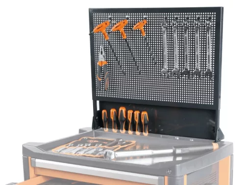 Beta BETA 3700/PF Perforált panel konzollal a C37 fiókos szerszám kocsihoz