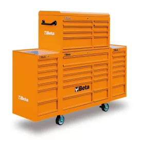   BETA C38C 33 fiókos szerszámkocsi • 1 db C38 szerszámkocsi • 2 oldalán C38L szerszámszekrény • 1 db Top C38T szerszámláda