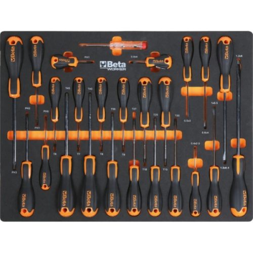 BETA C45PRO 2.0/X műhelyberendezés összeállítás ajándék 268 db szerszámmal, rozsdamentes acéllal fedett MDF munkalap