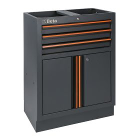   Beta C45PRO M3A 3 fiókos, 2 ajtós rögzített modul a C45PRO műhelyberendezés összeállításhoz