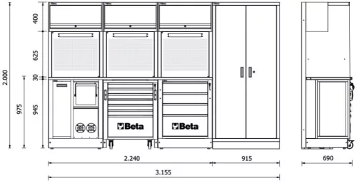BETA RSC50 G műhelyberendezés összeállítás
